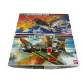 2 Bandai Boxed WWII Japanese Fighters