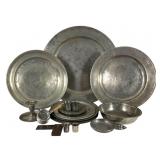 1 Sterling Candle Insert & Lots of Pewter