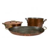 3 Copper & Brass Pots