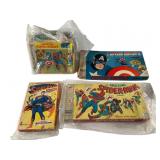 5 Various MB Marvel/DC Vintage Game Sets/Puzzles