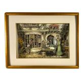 Anton Pieck Shadowbox Paper Art TOY SHOP