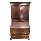 Circa 1800s two-piece drop front desk