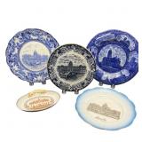 Collection Of Five Souvenir Plates