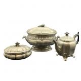 Three Antique Pewter Items