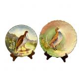 Two Limoges France Game Bird Plates