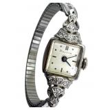 Impressive Vntg BULOVA 14k Diamond Empress Watch