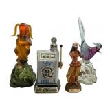 Lot of 4 Figural Decanters