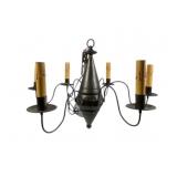 Metal Chandelier w/ 6 Candle-Style Light Sockets