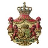 Heavy Cast Iron Coat of Arms Wall Plaque