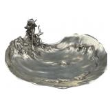 Art Nouveau Achille Gamba Pewter Pond Ashtray