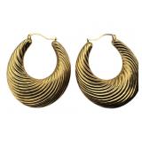 14k Micheal Anthony Lrg Hollow Hoops