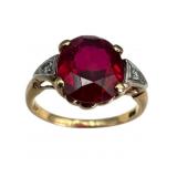 10k Ruby & Diamond Ring