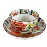 Gaudy Dutch Oyster Pattern Cup & Saucer