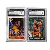 1996 Topps & 1997 Score Board Kobe Bryant Cards