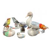 Porcelain Birds & Ducks Figurines Assortment, Llad