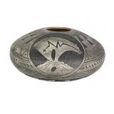 Engraved Navajo Pottery by Dwayne Blackhorse