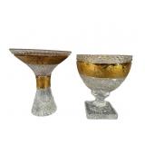 Brilliant Cut Glass Compote & Pedestal Bowl