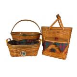 4 Longaberger Baskets w/ Liners