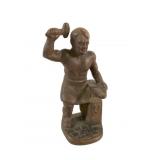 Cast Iron Blacksmith Figurine