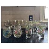 Portmeirion Glassware Featuring Floral Motifs