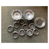 Weighted Sterling Silver Coasters, Compotes, Plus