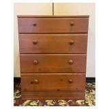 Wood 4 Drawer Dresser