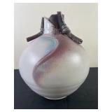 Glazed Pottery Art Vase Signed By Christy Johnson