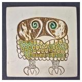 Owl Trivet By David Gil For Bennington Potters