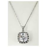 Sterling Silver & CZ Necklace & Pendant