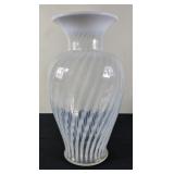 Vintage Fenton Opalescent Spiral Swirl Glass Vase