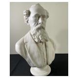 Porcelain Charles Dickens Bust By Morris