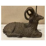 Bronze Resting Ram Statue