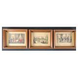 Currier & Ives Framed Prints (3)