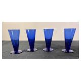 Williamsburg Blue Shrub 4 Oz. Glasses (4)