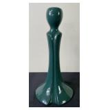 Haeger Pottery Hunter Green Candle Stick