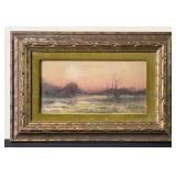 Antique Pastel Landscape Printed By Tamasure