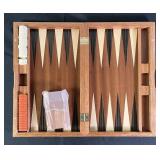 Wood Case Backgammon Game