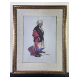 ï¿½Mirandoï¿½ Southwest Pastel Signed C. Norton