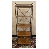 Pier 1 Metal & Wood Folding Display Shelf