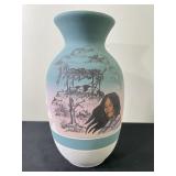 Sioux Pottery Vase Signed Little Thunder