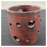 Glazed Pottery Candle Holder