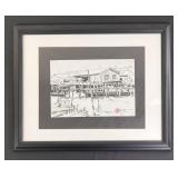 ï¿½The Kukup Villageï¿½ Drawing Signed W.K. Setor