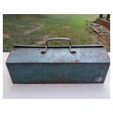 Vintage Metal Blue toolbox