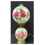 Hand Painted Gone with the Wind Floral Lamp