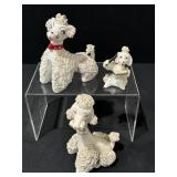 Vintage Cermaic Spaghetti Poodle Figurines