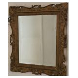 Antique Ornate Gold Tone Mirror