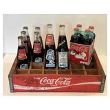 24 Slot Coca-Cola Crate & UNC Tar Heel Bottles