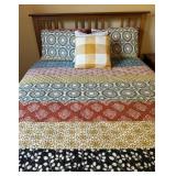 Reversible Boho Stripe Quilt Full/Queen Bedding