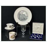 Royal Collections, Wedgewood Tea Cup &  Spode Plat