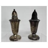 Crown Sterling Silver Weighted Salt/Pepper Shakers